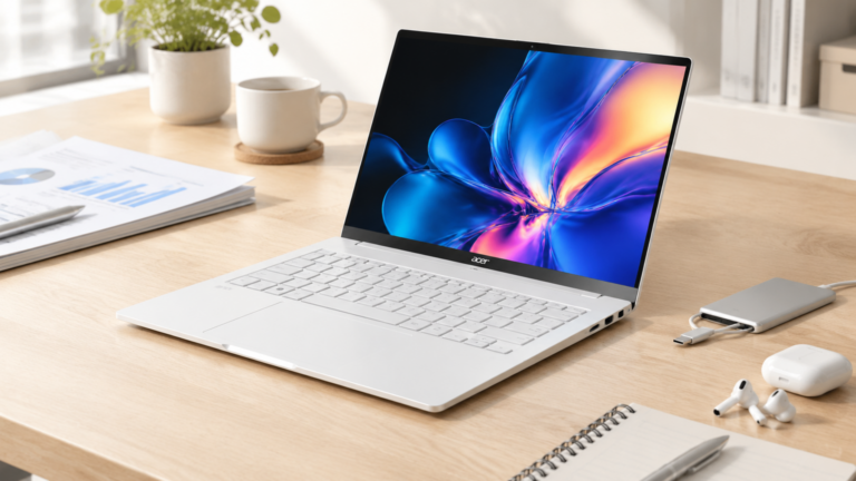Acer Swift Edge 14 AI SFE14-517-91UE: белый деловой ноутбук с Core Ultra 9 288V