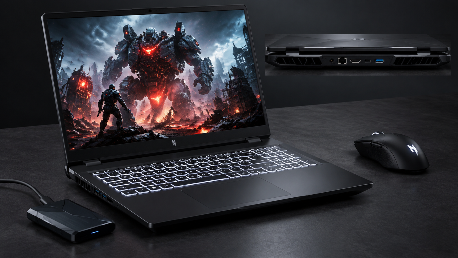 Acer Nitro V 17 AI ANV17-41-R9Q9: игровой ноутбук с Ryzen 7 260 и RTX 5060 Laptop
